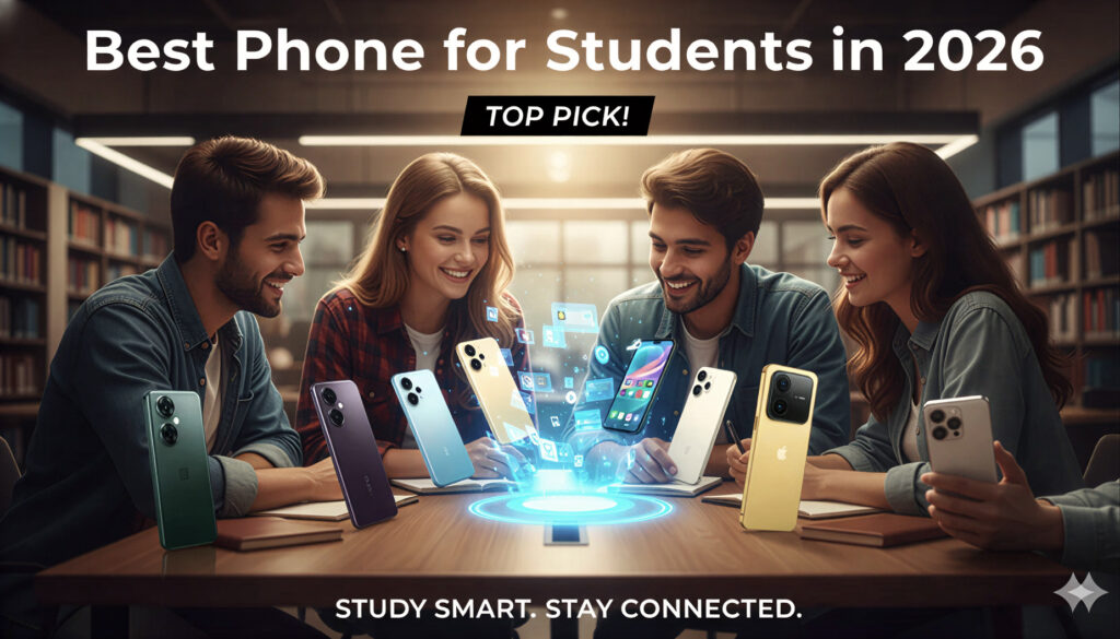 Best smartphones for college and university students in 2026 with study accessories