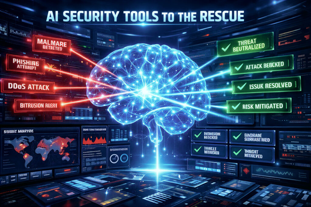 AI privacy protection and threat detection features on a smartphone screen 2026