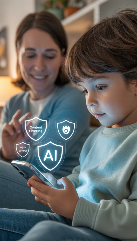AI smartphone safety for kids in 2026 with intelligent parental controls and content filtering