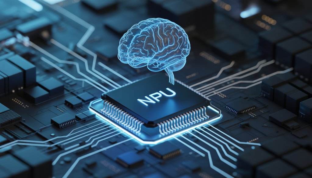 Neural Processing Unit NPU chip enabling AI offline intelligence smartphones 2026