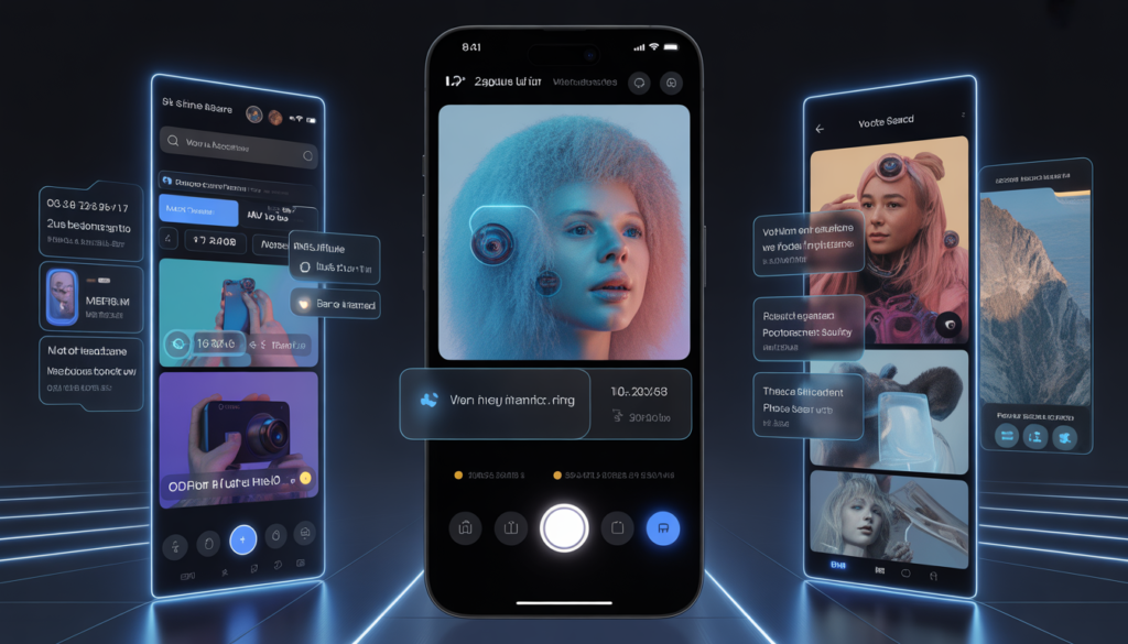 AI offline intelligence features on smartphone including voice camera translation and gallery search
