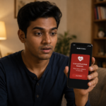 AI personal health monitoring smartphones 2026 showing heart rate variability alert