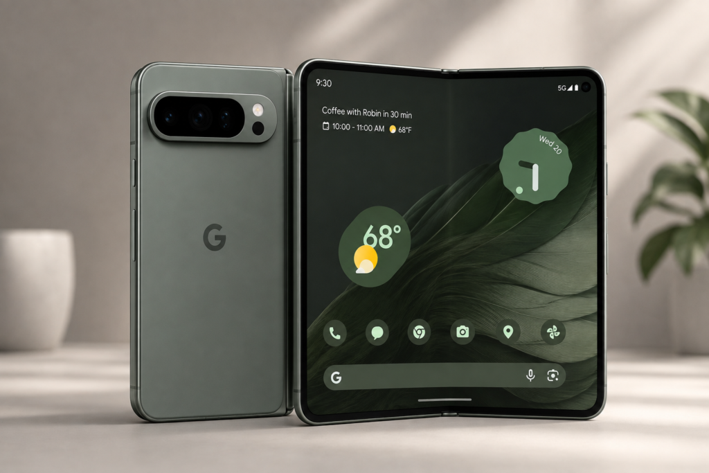 Google Pixel 11 Pro Fold redesigned camera module and green color option