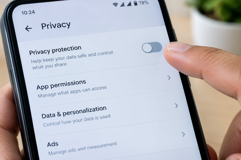 Turning off AI model training in privacy settings on day one